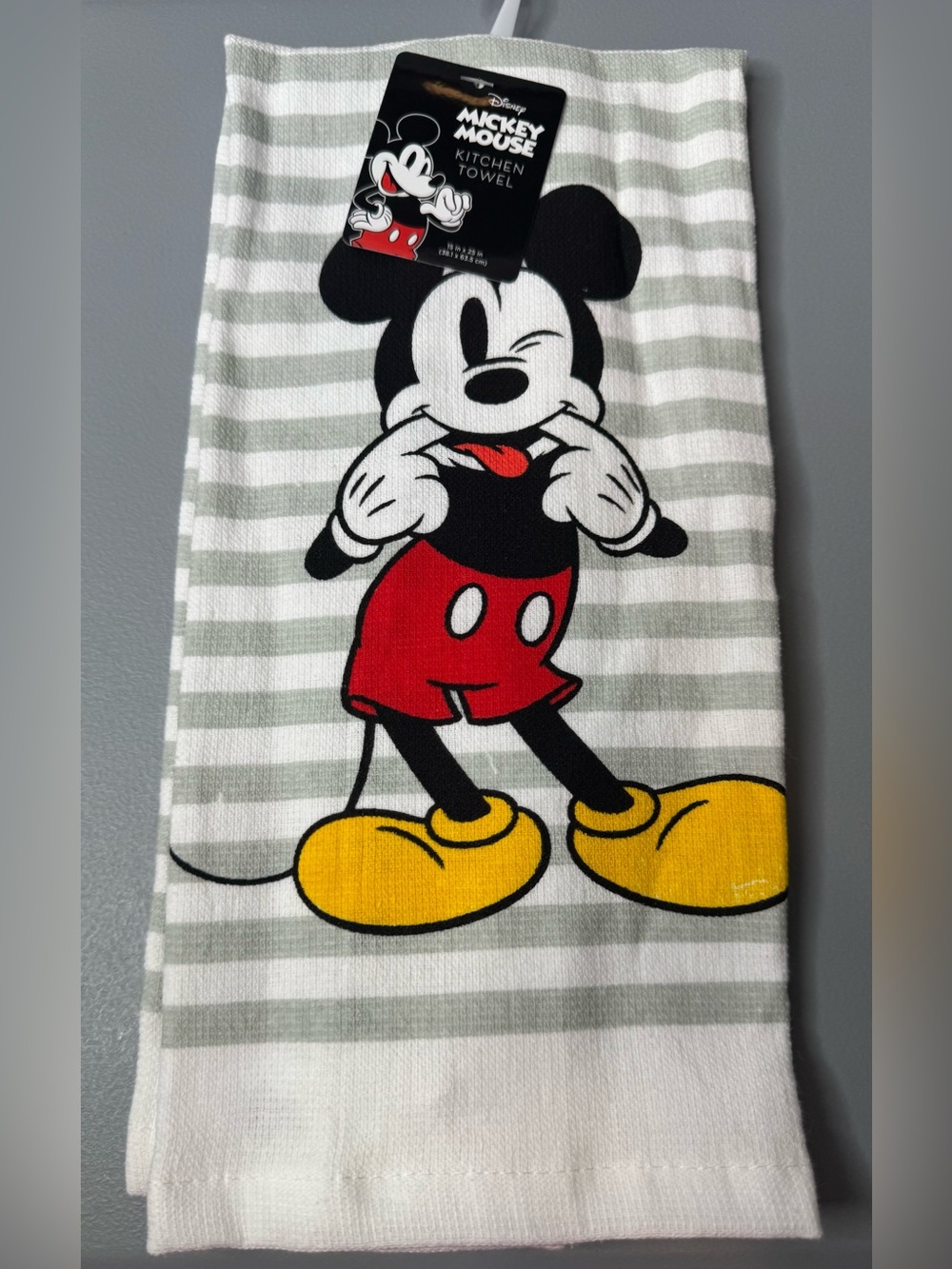 Disney Mickey Mouse winking acting silly Kitchen Towel decor kitchen linen